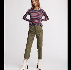 Rag & Bone | Buckley Low-Rise Raw-Cut Chinos Pants